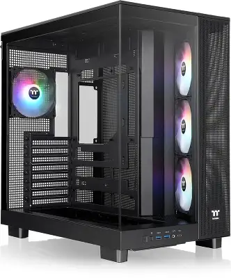 Корпус Thermaltake View 380 XL TG ARGB черный без БП ATX 5x120mm 2x140mm 2xUSB3.0 audio bott PSU