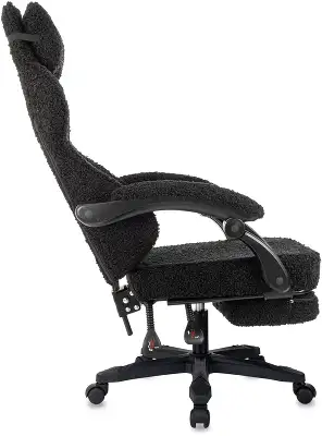 Кресло игровое Knight Lord/F черный экомех крестов. пластик подст.для ног