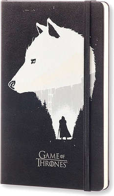 Записная книжка "Game of Thrones" (в линейку), Moleskine, Large, черный (арт. LEGTQP060)