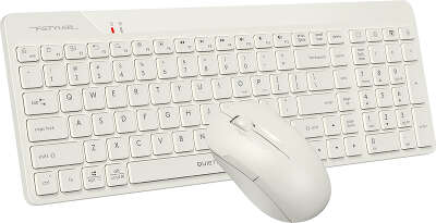Клавиатура + мышь A4Tech Fstyler FG2300 Air клав:бежевый мышь:бежевый USB беспроводная slim (FG2300 AIR BEIGE)