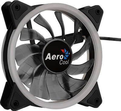 Вентилятор для корпуса Aerocool Rev RGB 120х120x25 черный 3-pin 15дБ (REV RGB 120) Ret