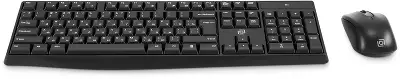 Клавиатура + мышь Оклик S260W клав:черный мышь:черный USB беспроводная Multimedia (2066170)