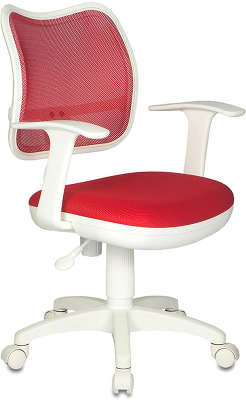 Кресло Бюрократ CH-W797/R/TW-97N спинка красный сетка TW-35N сиденье красный TW-97N (белый пластик)