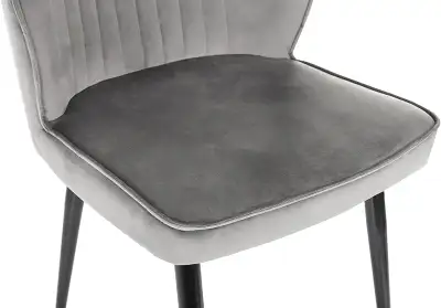 Стул для дома Бюрократ CH-K5_2 комплект 2шт т.серый Holland 18 металл черный на ножках (CH-K5_1/HL18_2)