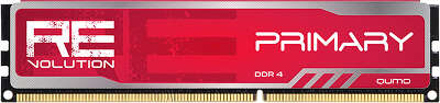 Модуль памяти DDR4 DIMM 4096Mb DDR2400 QUMO reVolution Primary Red