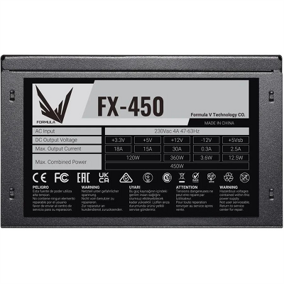 блок питания Formula V Line FX-450, 450W, 12cm Fan