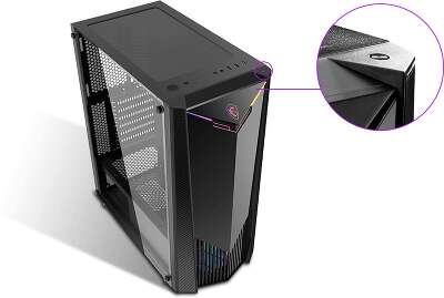 Корпус MSI MAG SHIELD 110R, черный, ATX, Без БП (749941)