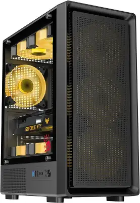 Корпус Bloody BD-CC118 черный без БП mATX 8x120mm 2xUSB2.0 1xUSB3.0 audio bott PSU