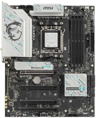 Материнская плата MSI B850 GAMING PLUS WIFI B850, AM5, 4*DDR5, 4*PCIEx16, 3*M.2, 3*TypeC, 1*USB3.2Gen2, 5*USB3.2Gen1, 8*USB2.0, 4*SATA3.0, 5G, DP, ATX, RTL