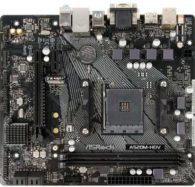 Asrock A520M-HDV {AMD A520 SAM4 MATX}