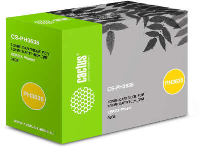 Картридж лазерный Cactus CS-PH3635 108R00796 черный (10000стр.) для Xerox Phaser 3635