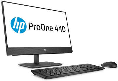 Моноблок HP ProOne 440 G4 AiO 23.8" FHD i3-8100T/8/256 SSD/Multi/WF/BT/Cam/Kb+Mouse/W10Pro,черный (5BM09ES)