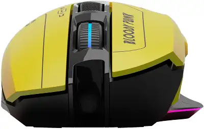 Мышь A4Tech Bloody W70 Max Punk желтый/черный оптическая 10000dpi USB 11but