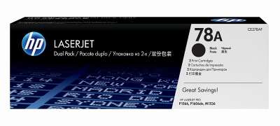 HP CE278AF/CE278AD Картридж ,Black {LJ 1566/1606dn/1536dnf, Black, (2 x 2100стр.), 2-pack} 2-pack