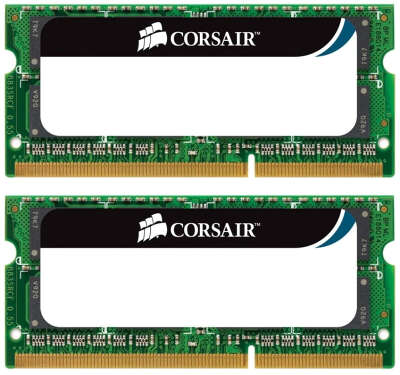 Набор памяти SO-DIMM DDR-III 2*4096 Mb DDR1333 Corsair [CMSO8GX3M2A1333C9]
