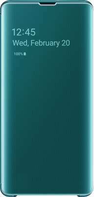 Чехол Samsung для Samsung Galaxy S10+ Clear View Cover, Green (EF-ZG975CGEGRU)