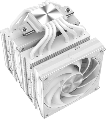 Кулер для процессора/ CPU Cooler SAMA A60W (265W, 4-pin PWM, 156.5mm, 6x6mm, 2x120mm, 78CFM, 29dBA, 2200RPM, S: 1851/1700/1200/115X, AM5/AM4, white)