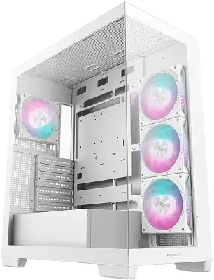 Корпус Deepcool CG580 4F WH белый без БП ATX 6x120mm 3x140mm 2xUSB3.0 audio bott PSU