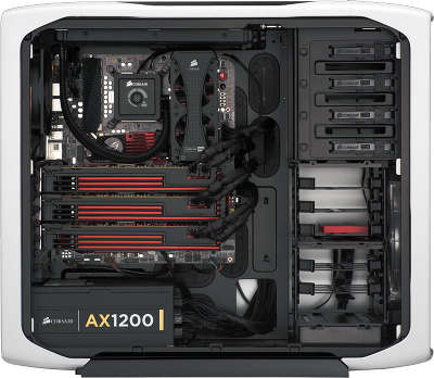 Корпус MiddleTower Corsair CC600TWM-WHT White-Black, ATX, без БП