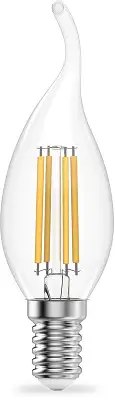 Лампа филам. Gauss Filament 10Вт цок.:E14 свеча 220B св.свеч.бел.нейт. (упак.:10шт) (42120)