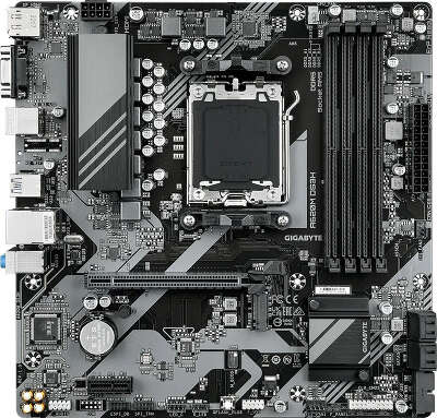 Материнская плата Gigabyte A620M DS3H SocketAM5 AMD A620 4xDDR5 mATX AC`97 8ch(7.1) GbLAN RAID+VGA+HDMI+DP