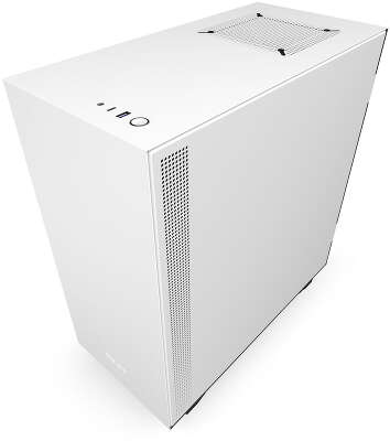Корпус NZXT H510 White/black, белый, ATX, Без БП (CA-H510B-W1)