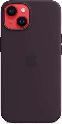 Чехол (клип-кейс) Apple для Apple iPhone 14 Silicone Case with MagSafe A2910 баклажановый (MPT03ZM/A)