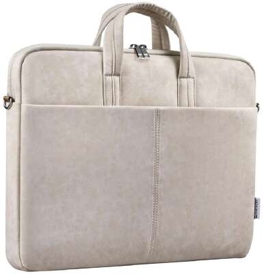 Defender Сумка для ноутбука Solid  15.6" PU кожа, бежевый, карман (26126)