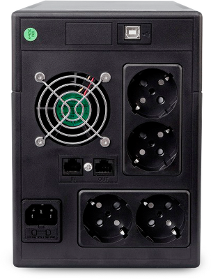 ИБП POWERMAN Smart Sine 2000, LCD, линейно-интерактивный, 2000ВА, 1400Вт, 4 евророзетки с резервным питанием, USB, батарея 12В 9Ач 2 шт., 380мм х 158мм х 198мм, 12.7 кг./ UPS POWERMAN Smart Sine 2000, LCD, line-interactive, 2000VA, 1400W, 4 eurosockets wi