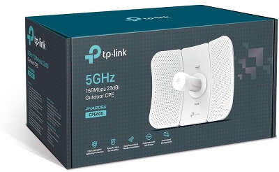 Точка доступа TP-LINK CPE605, LAN: 1x100 Мбит/с, 802.11a/n, 5 ГГц, до 150 Мбит/с