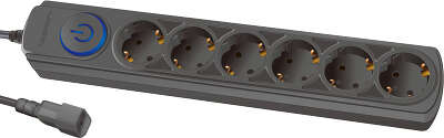 Сетевой фильтр Ippon BK-6-UPS-1.8-10-B, 6-розеток, 1.8 м, для ИБП, черный