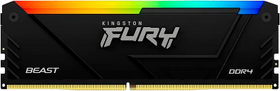 Память оперативная/ Kingston 8GB 3200MT/s DDR4 CL16 DIMM FURY Beast RGB