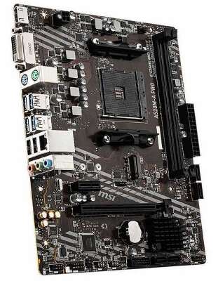 Материнская плата MSI A520M-A PRO (AM4, mATX, A520, 2xDDR4, RAID, 1xPCI-Ex16, 1xM.2, DVI+HDMI) (A520M-A PRO)