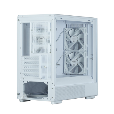 корпус ZALMAN P10 NAMU, MATX, WHITE, WINDOW, FRONT COVER WALNUT, 2x3.5", 3x2.5", 1xUSB TYPE-C, 1xUSB3.0, FRONT 2x120mm, REAR 1x120mm ARGB