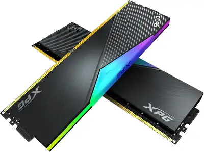 Память DDR5 2x16GB 7200MHz A-Data AX5U7200C3416G-DCLARBK XPG Lancer RGB RTL Gaming PC5-57600 CL34 DIMM 288-pin 1.4В kit dual rank с радиатором Ret