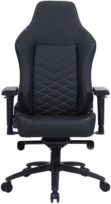 Кресло игровое Cactus CS-CHR-0112BL-M с вибромассажем черный экокожа с подголов. крестов. черный