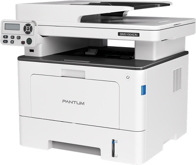 Лазерное многофункциональное устройство Pantum BM5100ADN, P/C/S, Mono laser, A4, 40 ppm (max 100000 p/mon), 1.2 GHz, 1200x1200 dpi, 512 MB RAM, Duplex, DADF50, paper tray 250 pages, USB, LAN, start. cartridge 3000 pages