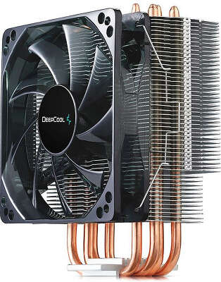 Устройство охлаждения(кулер) Deepcool Gammaxx 400 Blue Basic Soc-AM5/AM4/1200/1700/1851 черный 4-pin 18-30dB Al+Cu 130W 640gr Ret (DP-MCH4-GMX400P-BL)