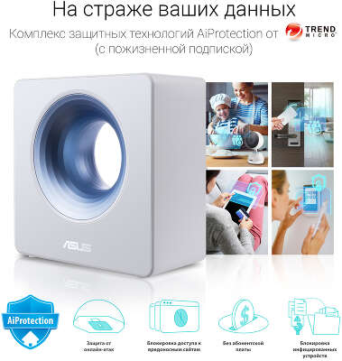 Маршрутизатор беспроводной Asus BLUE CAVE AC2600 10/100/1000BASE-TX белый
