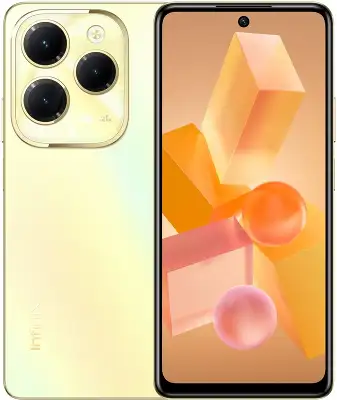 Смартфон Infinix X6528B Hot 40i 128Gb 4Gb золотой моноблок 3G 4G 2Sim 6.56" 720x1612 Android 13 50Mpix 802.11 a/b/g/n/ac NFC GPS GSM900/1800 GSM1900 Protect FM A-GPS microSD max2048Gb