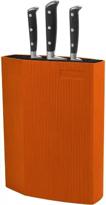 Подставка для ножей Rondell Orange RD-470 оранжевый упак.:подарочная коробка с ручкой