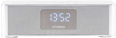 Радиобудильник Hyundai H-RCL360 белый LCD подсв:белая часы:цифровые FM