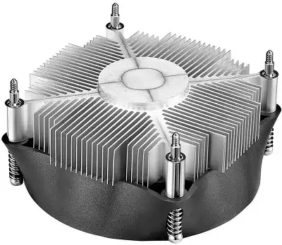 Устройство охлаждения(кулер) Deepcool Theta 15 PWM Soc-1700/1851 серебристый/черный 4-pin 18-37.2dB Al 65W 208gr Ret (DP-ICAS-T15P-17)