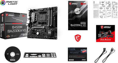 Материнская плата ATX LGAAM4 MSI B450M BAZOOKA V2