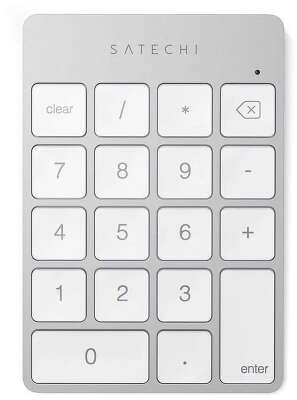 Беспроводной цифровой блок клавиатуры Satechi Aluminum Slim Keypad Numpad. Цвет серебристый.