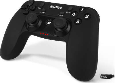 Беспроводной геймпад SVEN GC-3050 (13 кл. 2 мини-джойстика, D-pad, Soft Touch, PC/PS3/Xinput)