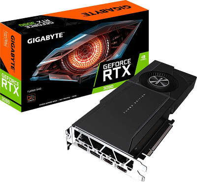 Видеокарта GIGABYTE NVIDIA nVidia GeForce RTX 3090 TURBO 24G 24Gb GDDR6X PCI-E 2HDMI, 2DP