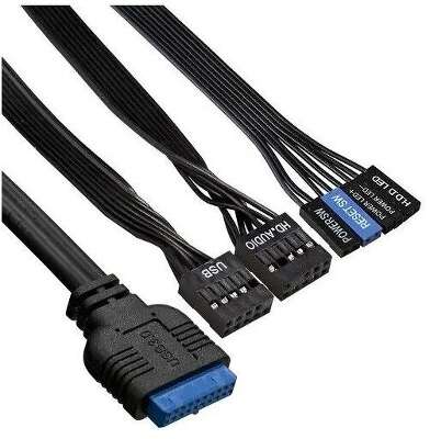 Корпус MIDITOWER ATX W/PSU USB+2xUSB3.0 аудио черный AA-442U2 EX290174RUS EXEGATE