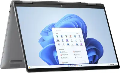 Ноутбук HP Envy x360 14-fa0004ci Ryzen 5 8640HS 16Gb SSD512Gb AMD Radeon Graphics 14" IPS Touch WUXGA (1920x1200) Windows 11 Home silver WiFi BT Cam (A1AA5EA)