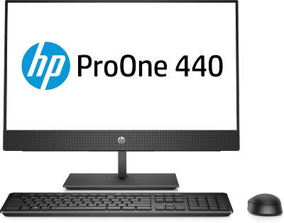 Моноблок HP ProOne 440 G4 23.8" FHD i5-8500T/8/1000/Multi/WF/BT/Cam/Kb+Mouse/DOS,черный (4NT89EA)